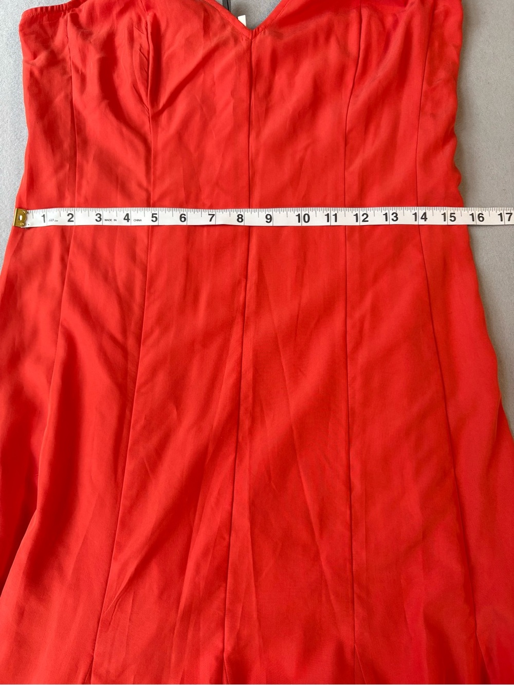 Anthro HD in Paris Sassafras Dress Coral Spaghetti-Strap Modal Maxi Dress Sz 4 - Picture 10 of 11